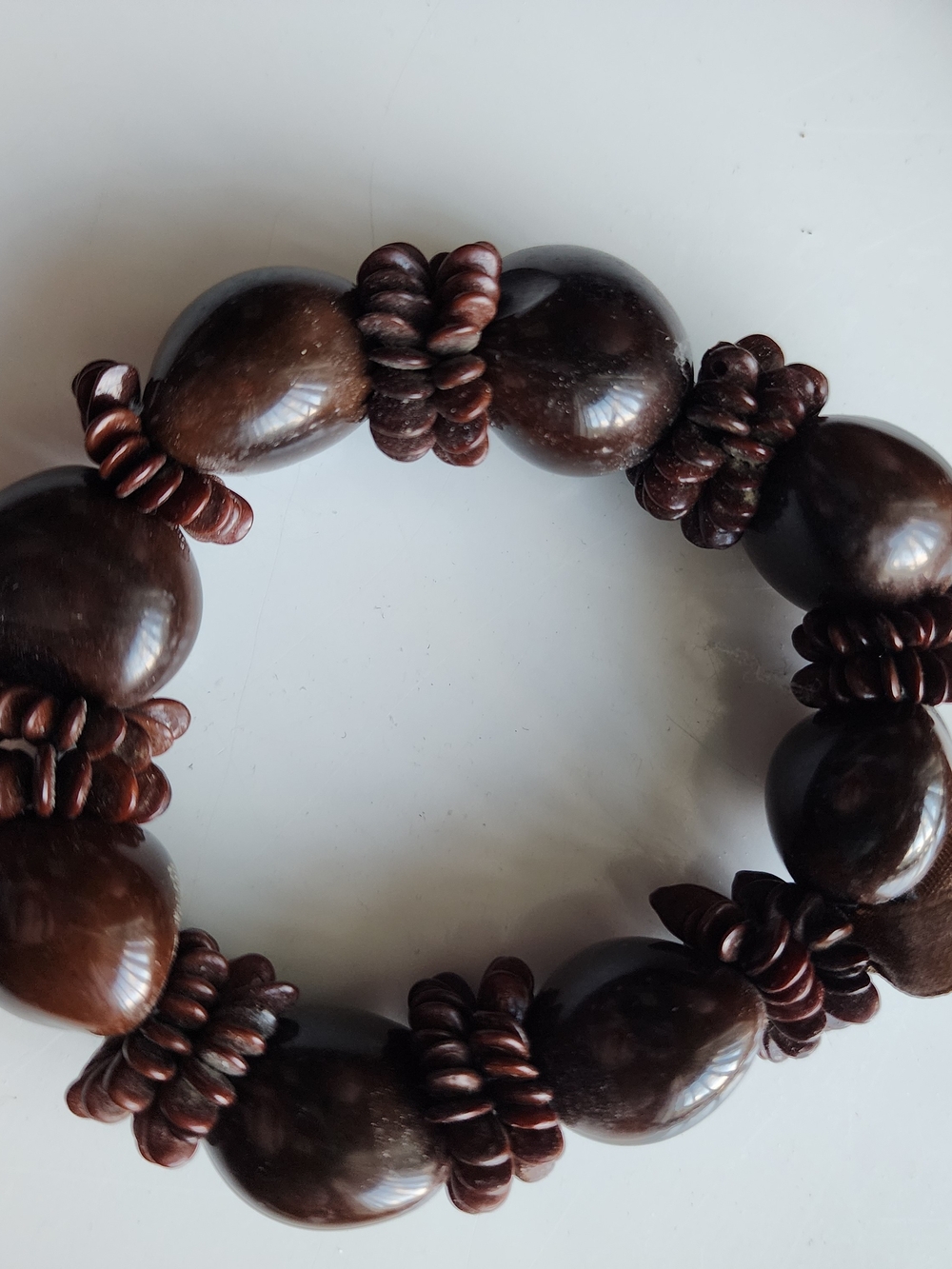 Vintage Kukui Nut and Seeds  Lei necklace and bracelet set.  19”Long - Picture 3 of 5